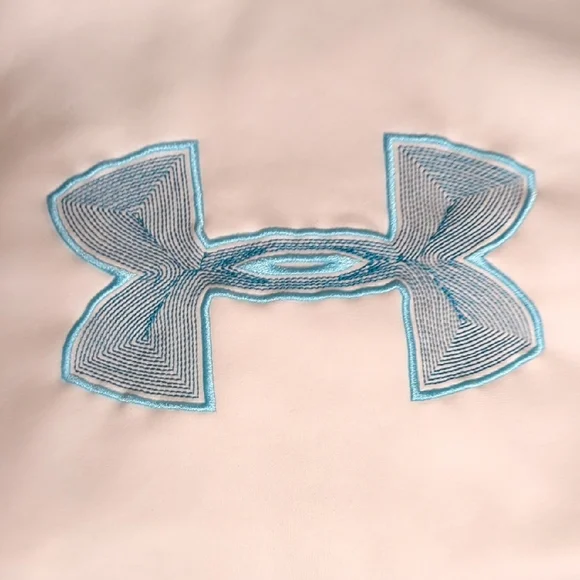 Under Armour Cream Hoodie with Blue Logo - Picture 4 of 7